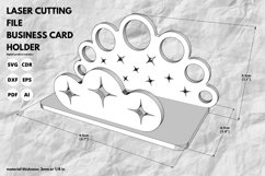 business card holder | svg | laser | cut | 3d | cut | moon Product Image 3