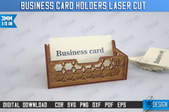 Business Card Holder Laser Cut| Office Accessory |Card Stand Product Image 1