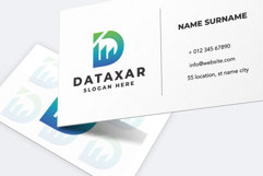 Letter D with Bar Chart and Graph Logo Product Image 2