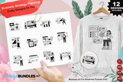 Business Strategy Planning Clipart Set Product Image 1