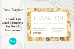 Canva Template for a Business Thank You Card Template Printable