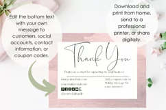 Canva Template for a Lilac Business Thank You Card Template