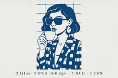 Retro Coffee Line Art Clipart, Funny Puns SVG | PNG | EPS Product Image 1