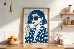 Retro Coffee Line Art Clipart, Funny Puns SVG | PNG | EPS Product Image 2