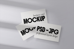 Sleek Modern Business Card Mockup Template Product Image 1