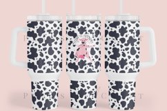 bust a moove cow puns 40oz quencher tumbler sublimation full wrap high resolution transparant background