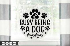 Dog Round Sign SVG Bundle - Dog Door Sign Product Image 6