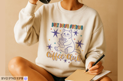 Cat Coffee Club Funny Hand-drawn PNG SVG Design Product Image 2