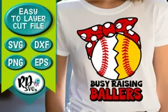Busy Raising Ballers - A Baseball and Softball Cricut Cut File