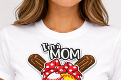 Baseball Mom PNG - Busy Raising Ballers Faux Embroidery png Product Image 3