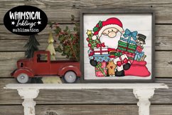 Busy Santa-Santas Toy Sack Sublimation Clipart Product Image 1