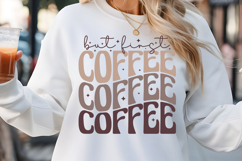 But first Coffee SVG, Retro Coffee SVG Product Image 1