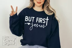 But First Jesus SVG - Jesus Is King - Christian God Shirt Product Image 4