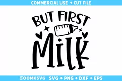 But first milk SVG | Baby sayings SVG | Baby Mug SVG Product Image 2