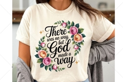 But God PNG Christian Sublimation Design, Jesus PNG, Faith Product Image 1