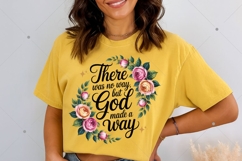 But God PNG Christian Sublimation Design, Jesus PNG, Faith Product Image 4