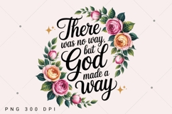 But God PNG Christian Sublimation Design, Jesus PNG, Faith Product Image 2