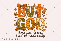 But God PNG, Christian Fall PNG, Autumn Png, Thankful Png Product Image 3
