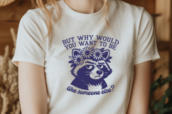 Sassy Raccoon SVG, Funny Self Love Quote PNG, Cute Animal Product Image 2