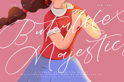 Buterlife Majestic - Elegant Handwritten Script Product Image 1