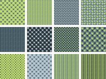 Green, gray seamless butterflies digital paper Product Image 4