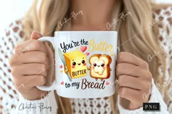 Butter To My Bread Funny Valentine Png Product Image 2