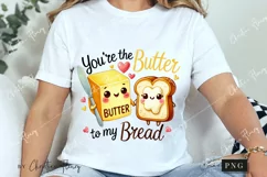 Butter To My Bread Funny Valentine Png Product Image 3