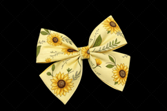 butter yellow bow, coquette bow clipart, spring floral bow, sunflower flower bow, digital bow design, yellow floral bow, cheerful coquette bow, spring sunflower clipart, floral bow design, yellow sunflower bow