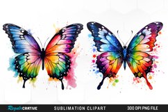 Watercolor Butterfly Exquisite Clipart Product Image 1