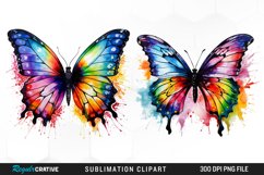 Watercolor Butterfly Exquisite Clipart Product Image 1