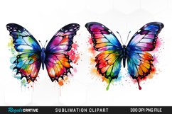 Watercolor Butterfly Exquisite Clipart Product Image 1