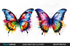 Watercolor Butterfly Exquisite Clipart Product Image 1
