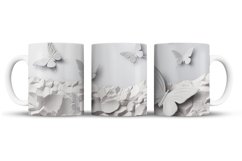 Butterflies 3D Mug Wrap Sublimation Designs, 3d Mug, Butterflies Png