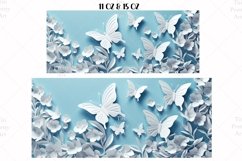 Butterflies 3D Mug Wrap Sublimation Designs, 3d Mug, Butterflies Png