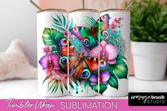 Butterflies and Flowers Tumbler Wrap Sublimation Bundle