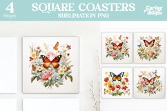 Butterflies Coaster Sublimation