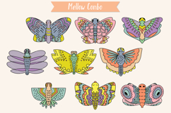 Hand Drawn Colored Butterflies | Moth | Insect | Flying Bugs Product Image 2