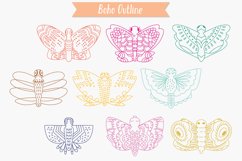 Hand Drawn Colored Butterflies | Moth | Insect | Flying Bugs Product Image 10