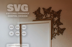 Butterfly Door Corner Laser Cut SVG Product Image 2