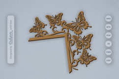 Butterfly Door Corner Laser Cut SVG Product Image 3