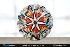 Butterflies Painted Wind Spinner Sublimation PNG Design Product Image 1