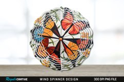 Butterflies Painted Wind Spinner Sublimation PNG Design Product Image 1