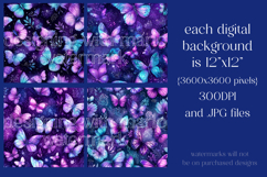 Butterfly Seamless Patterns, Blue Pink Purple Butterflies 13 Product Image 2