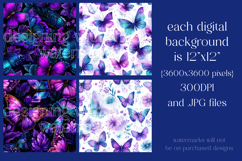 Butterfly Seamless Patterns, Blue Pink Purple Butterflies 16 Product Image 2