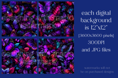 Butterfly Seamless Patterns, Blue Pink Purple Butterflies 19 Product Image 2