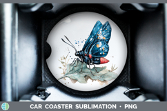 GorgeousButterflies Sketch Car Coaster design.