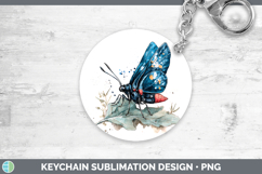 GorgeousButterflies Sketch Keychain design.