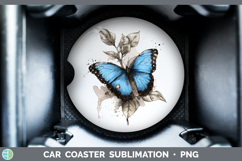 GorgeousButterflies Sketch Car Coaster design.