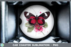GorgeousButterflies Sketch Car Coaster design.