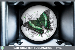 GorgeousButterflies Sketch Car Coaster design.